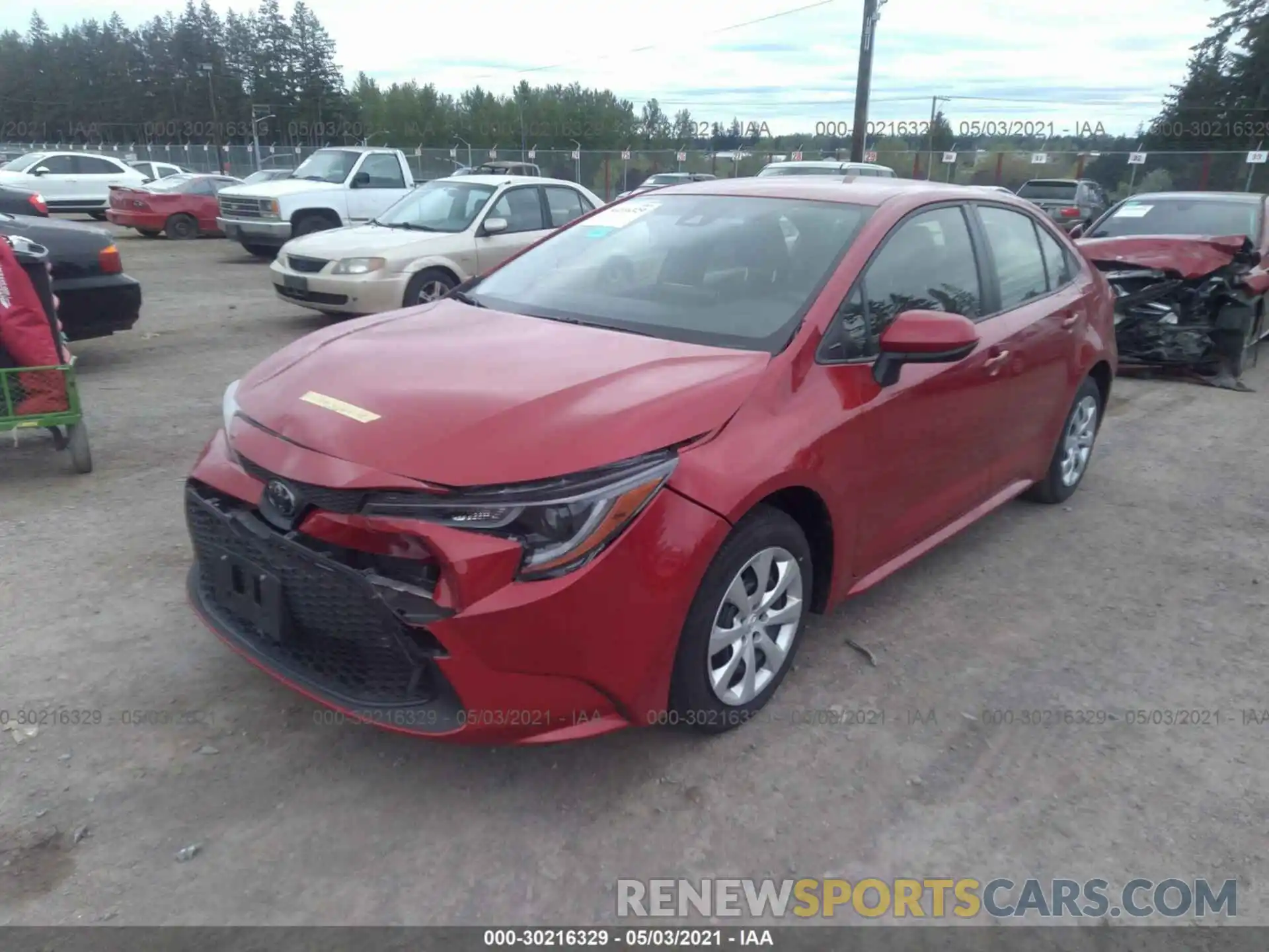 2 Photograph of a damaged car JTDEPMAEXMJ154914 TOYOTA COROLLA 2021