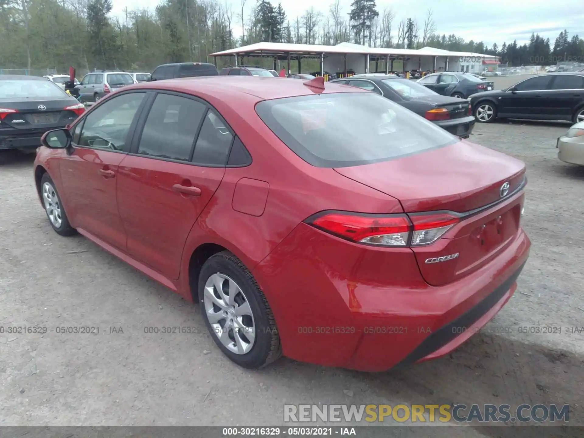 3 Photograph of a damaged car JTDEPMAEXMJ154914 TOYOTA COROLLA 2021