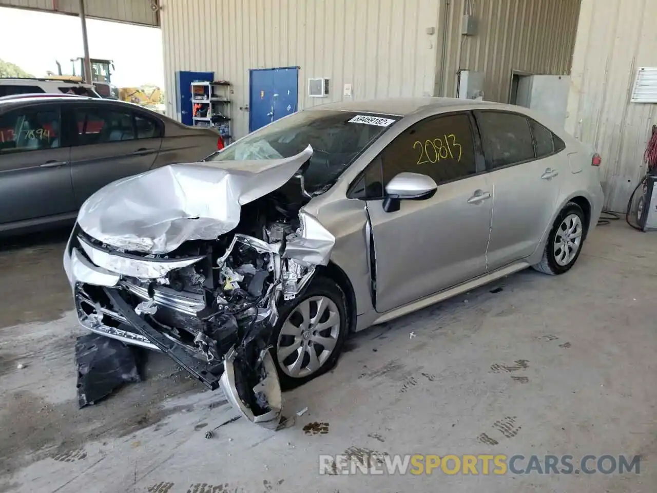 1 Photograph of a damaged car JTDEPMAEXMJ157053 TOYOTA COROLLA 2021