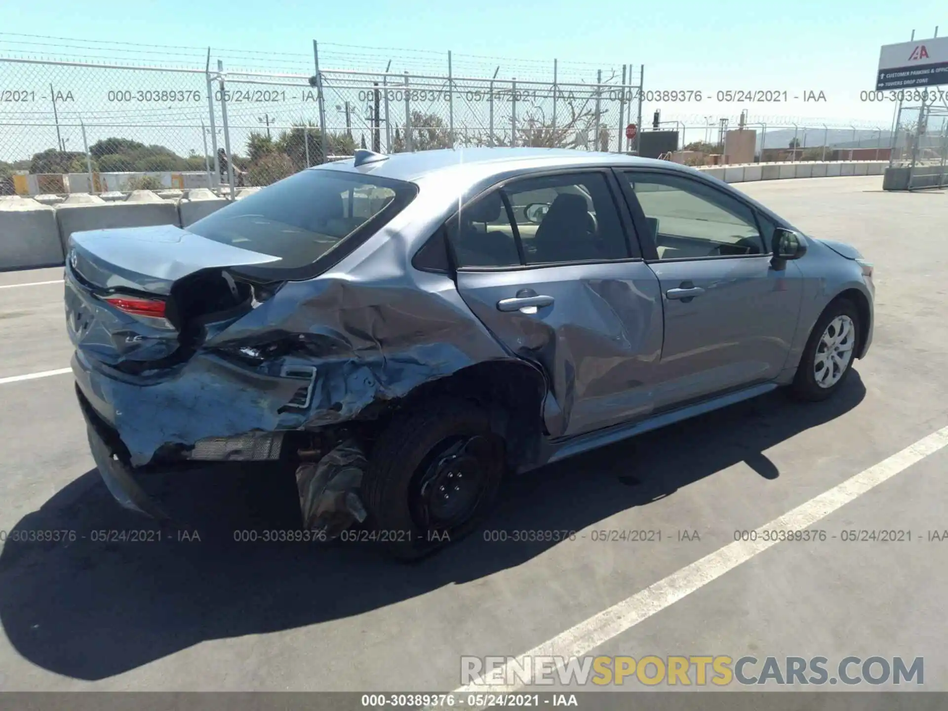 4 Photograph of a damaged car JTDEPMAEXMJ157697 TOYOTA COROLLA 2021