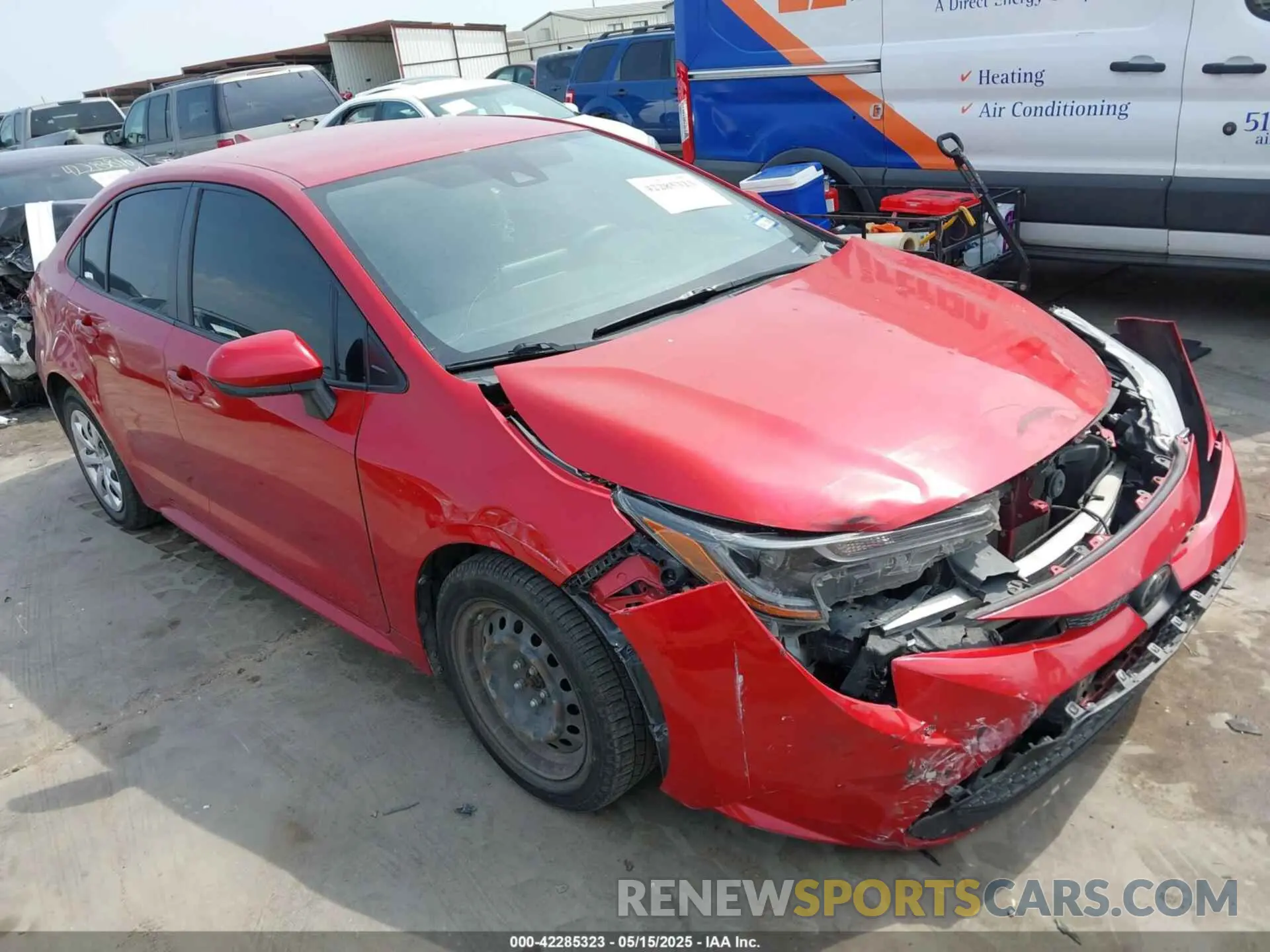 1 Photograph of a damaged car JTDEPMAEXMJ158039 TOYOTA COROLLA 2021