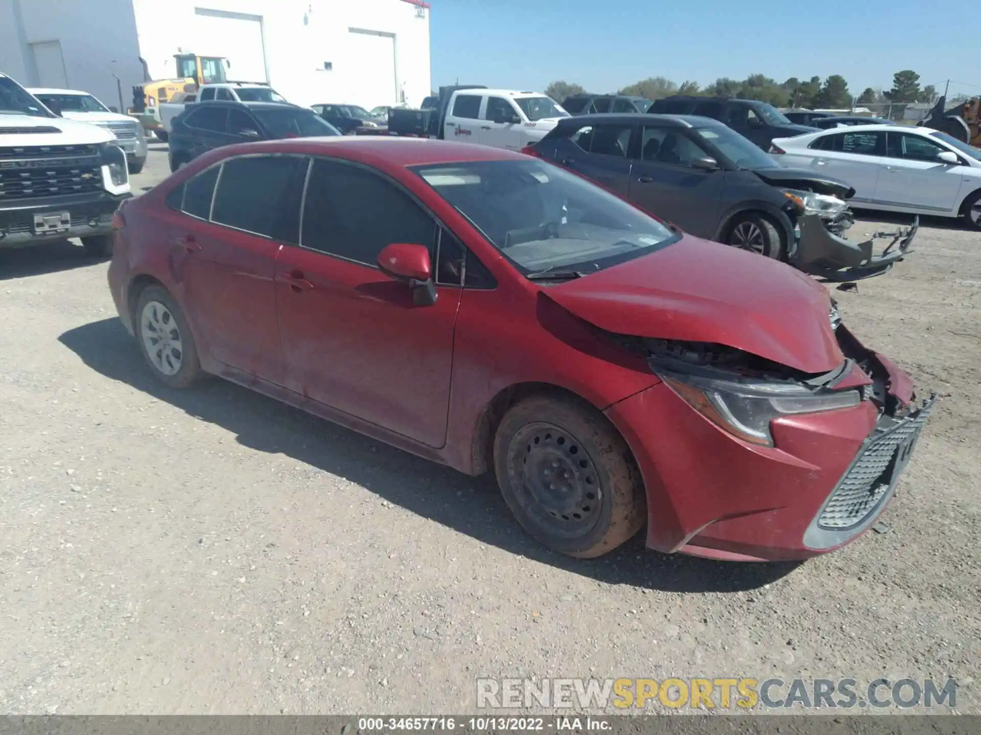 1 Photograph of a damaged car JTDEPMAEXMJ158980 TOYOTA COROLLA 2021