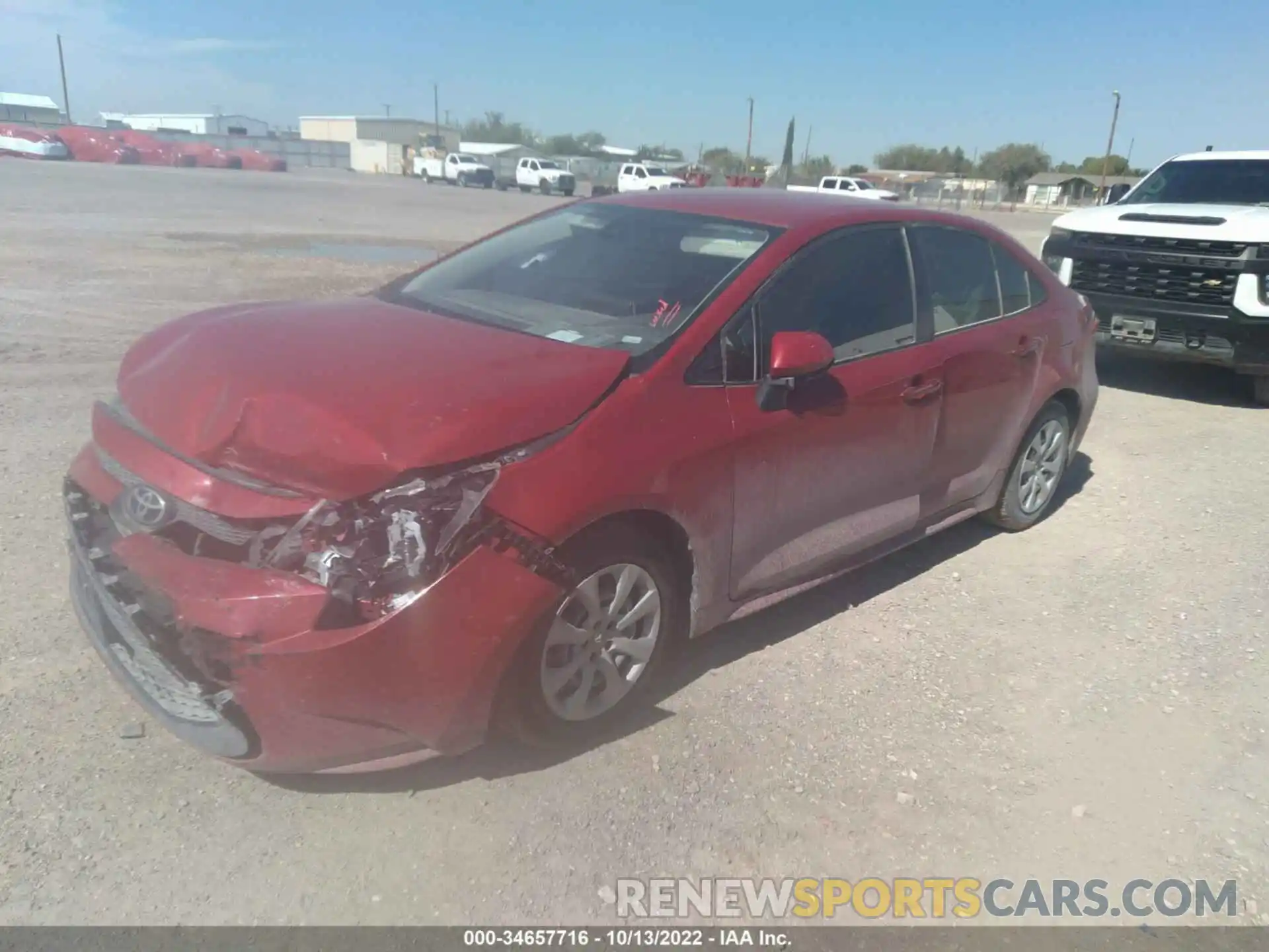 2 Photograph of a damaged car JTDEPMAEXMJ158980 TOYOTA COROLLA 2021