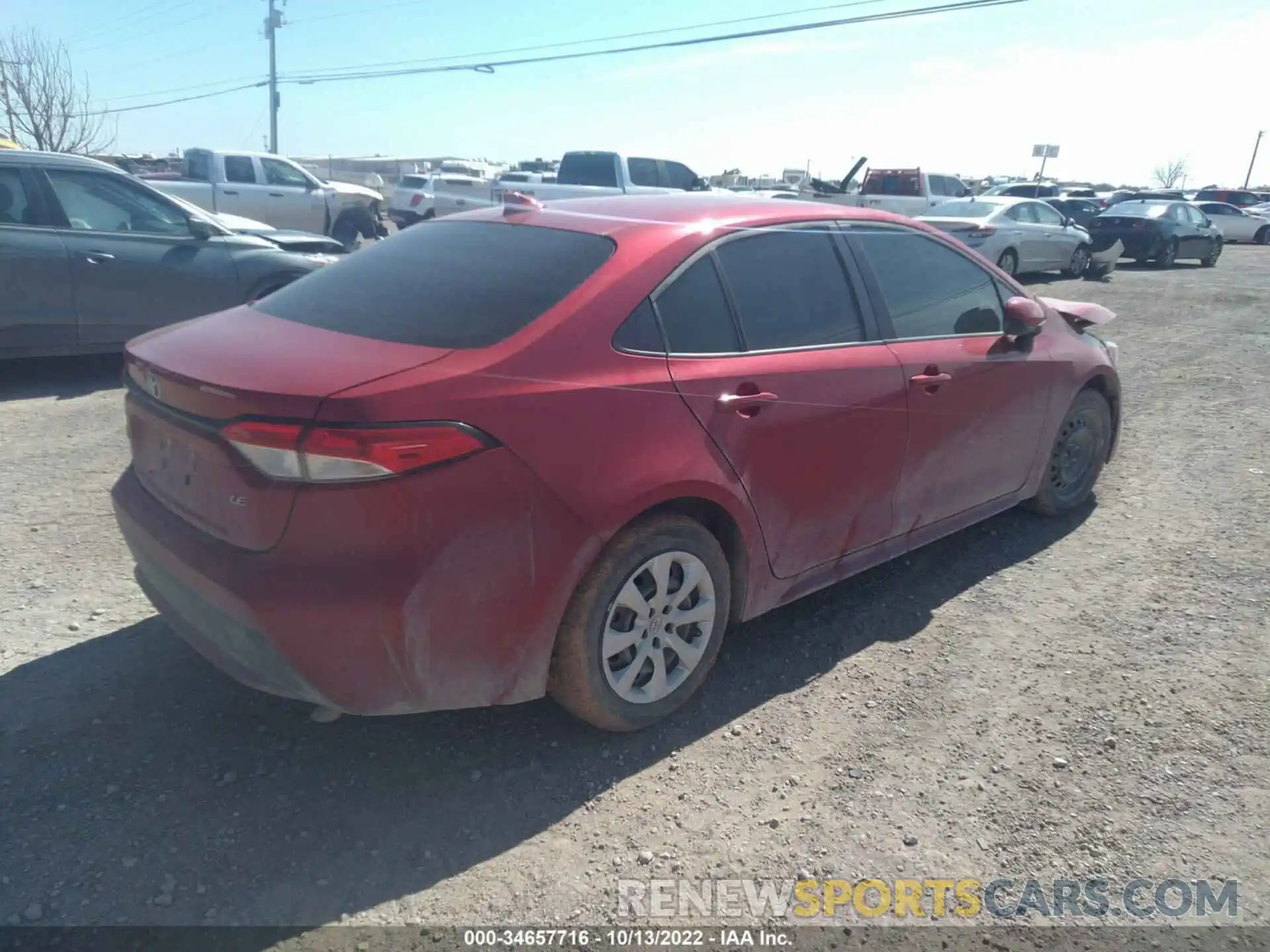 4 Photograph of a damaged car JTDEPMAEXMJ158980 TOYOTA COROLLA 2021