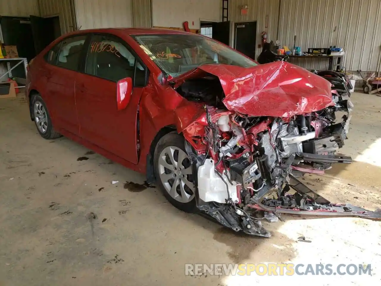 1 Photograph of a damaged car JTDEPMAEXMJ161572 TOYOTA COROLLA 2021