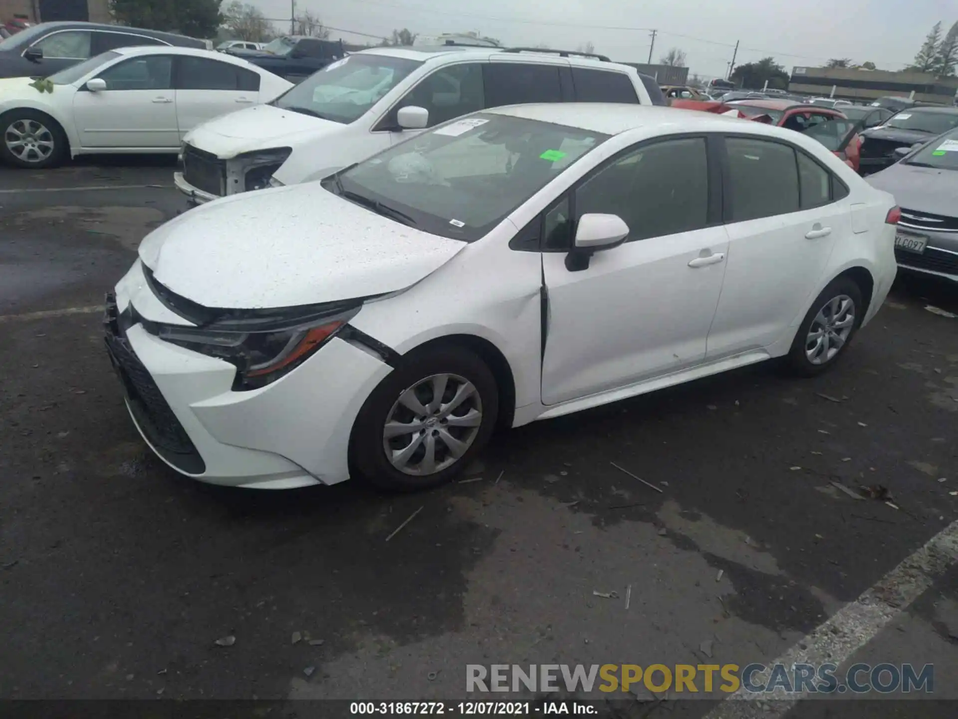 2 Photograph of a damaged car JTDEPMAEXMJ161765 TOYOTA COROLLA 2021