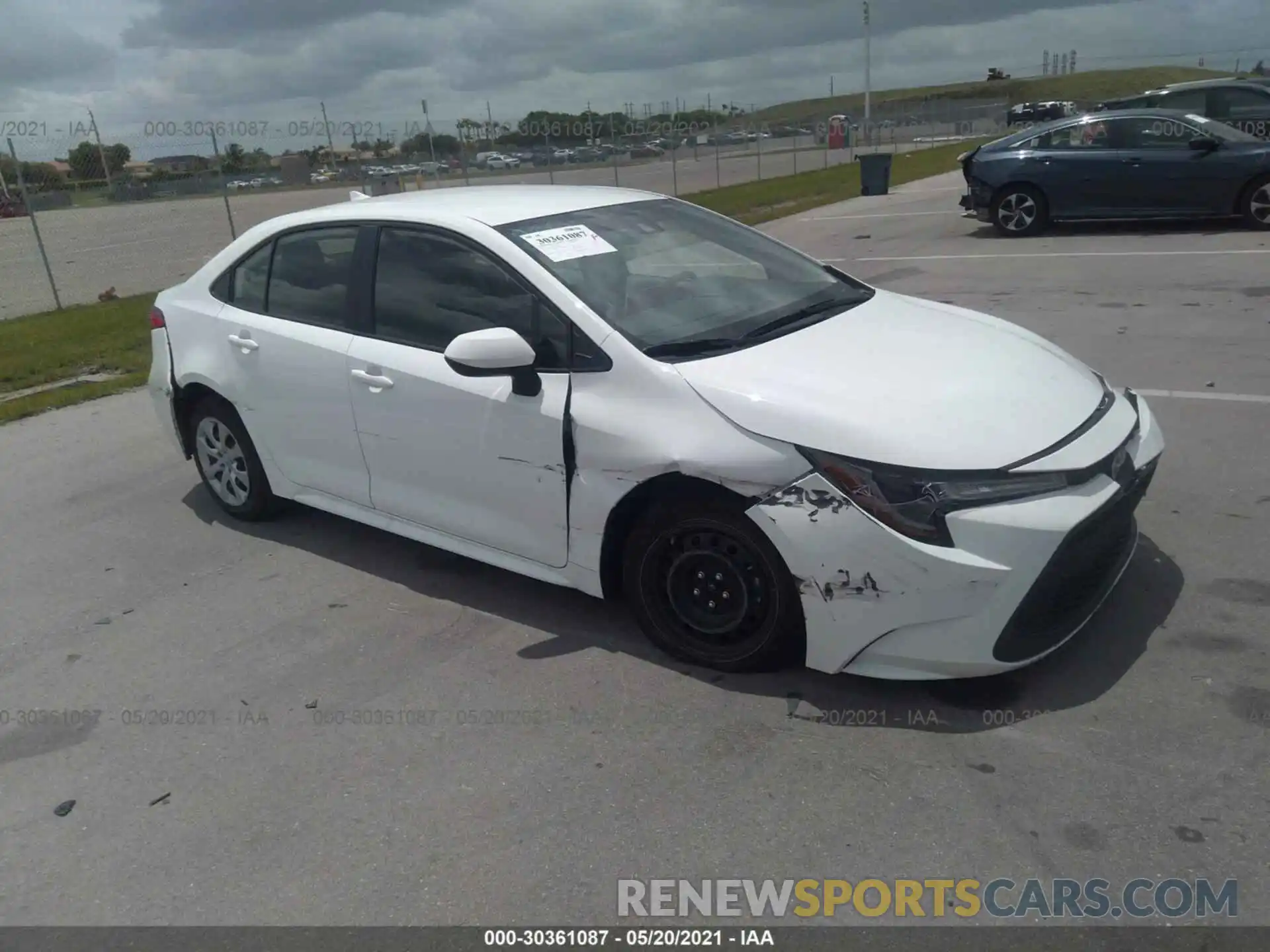 1 Photograph of a damaged car JTDEPMAEXMJ163905 TOYOTA COROLLA 2021