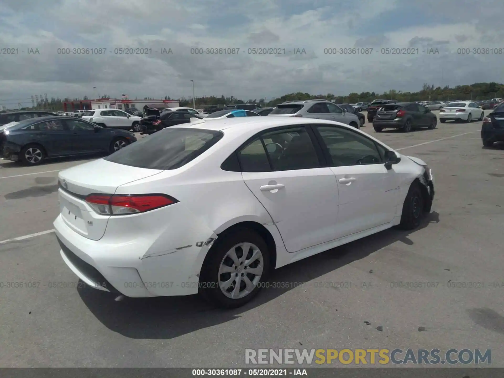 4 Photograph of a damaged car JTDEPMAEXMJ163905 TOYOTA COROLLA 2021