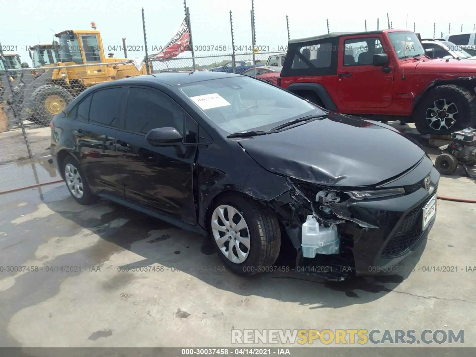 1 Photograph of a damaged car JTDEPMAEXMJ166268 TOYOTA COROLLA 2021