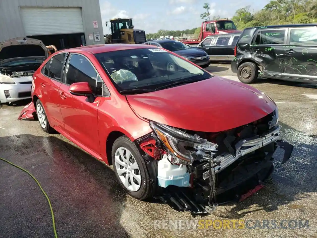 1 Photograph of a damaged car JTDEPMAEXMJ166934 TOYOTA COROLLA 2021