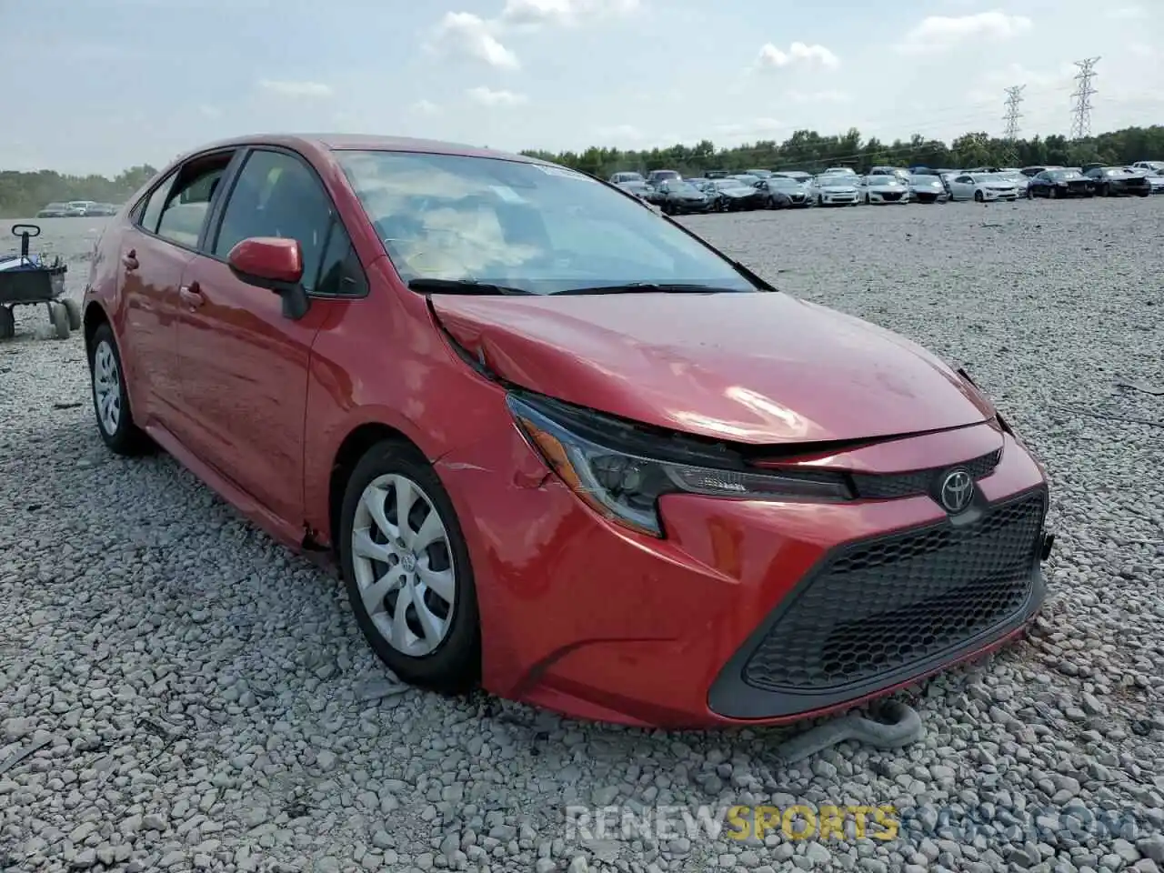 1 Photograph of a damaged car JTDEPMAEXMJ167095 TOYOTA COROLLA 2021