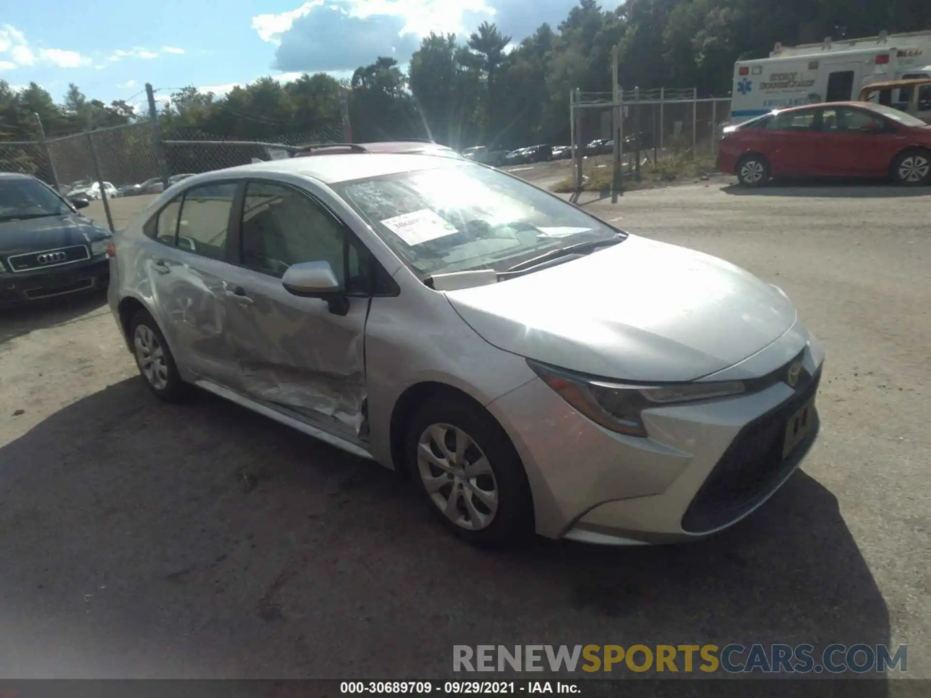 1 Photograph of a damaged car JTDEPMAEXMJ168523 TOYOTA COROLLA 2021