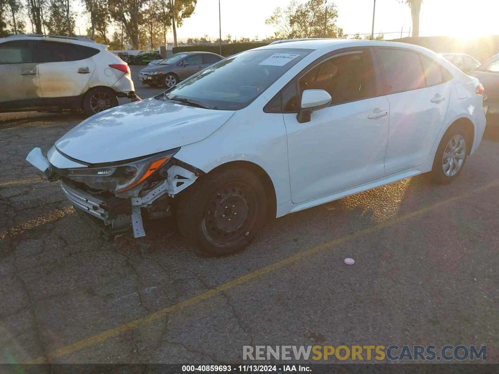 2 Photograph of a damaged car JTDEPMAEXMJ168554 TOYOTA COROLLA 2021