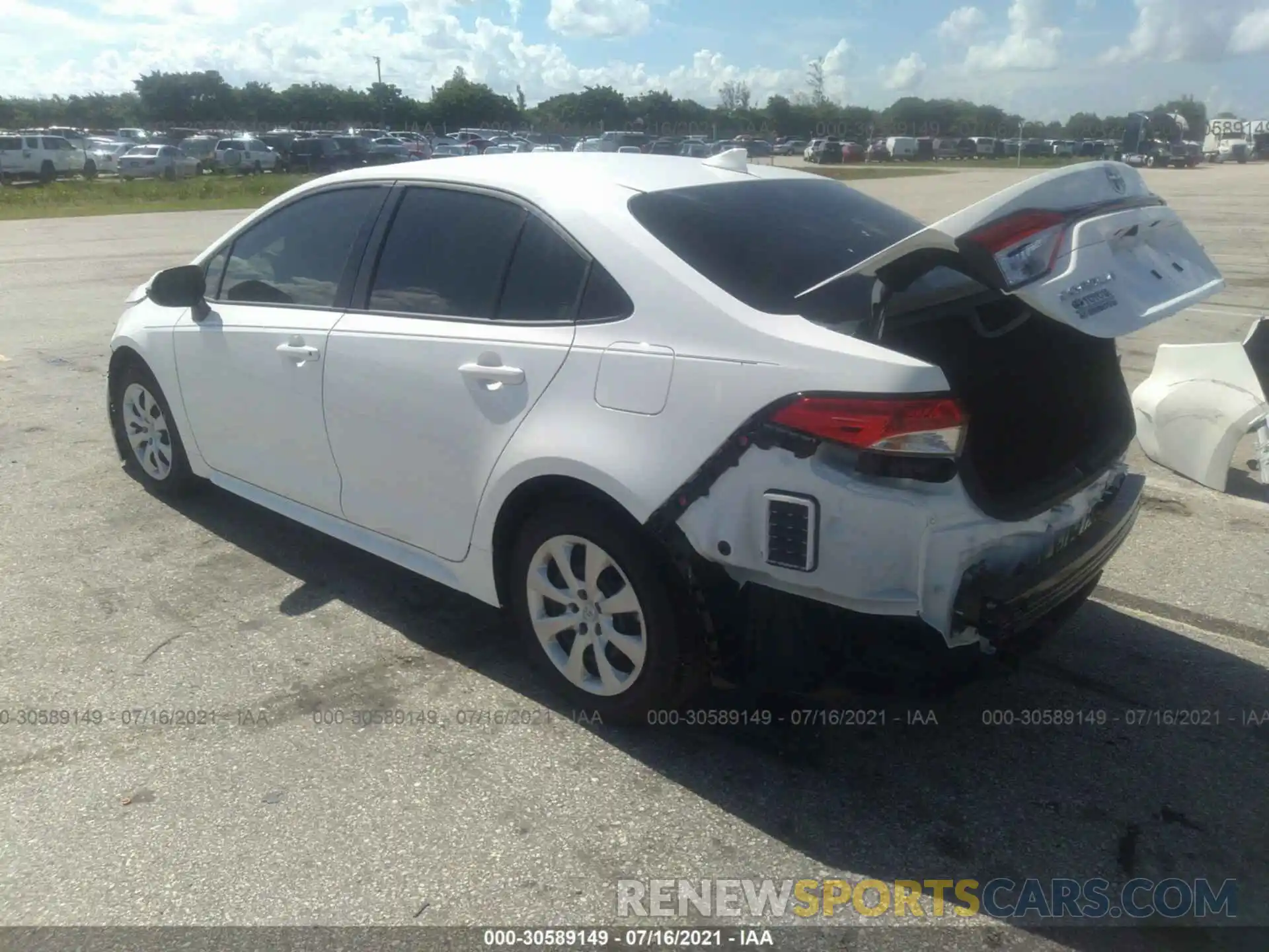 3 Photograph of a damaged car JTDEPMAEXMJ170126 TOYOTA COROLLA 2021