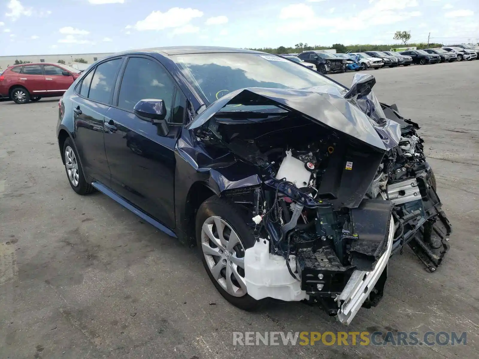 1 Photograph of a damaged car JTDEPMAEXMJ170840 TOYOTA COROLLA 2021