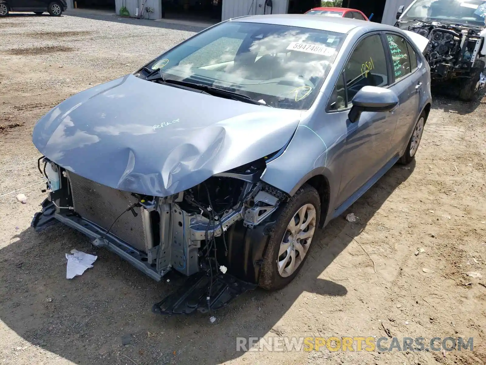 2 Photograph of a damaged car JTDEPMAEXMJ171678 TOYOTA COROLLA 2021