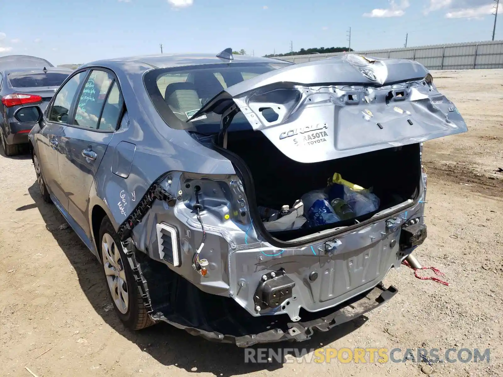 3 Photograph of a damaged car JTDEPMAEXMJ171678 TOYOTA COROLLA 2021