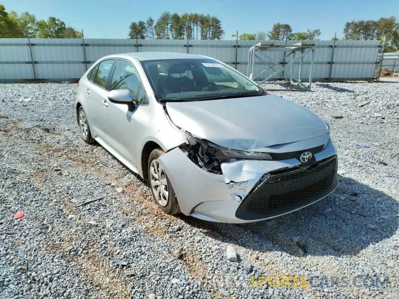 1 Photograph of a damaged car JTDEPMAEXMJ172622 TOYOTA COROLLA 2021