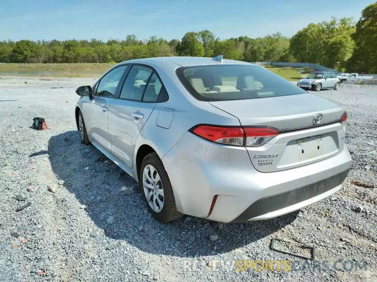 3 Photograph of a damaged car JTDEPMAEXMJ172622 TOYOTA COROLLA 2021