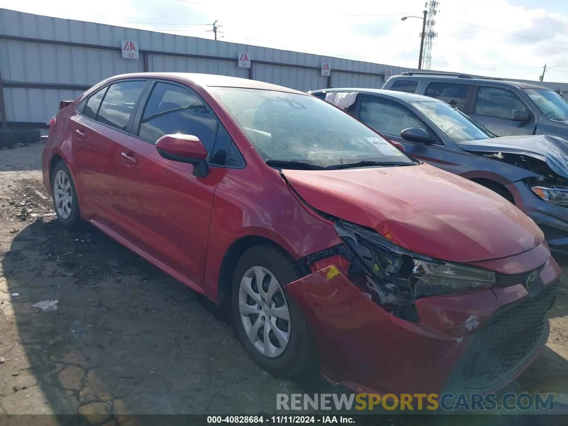 1 Photograph of a damaged car JTDEPMAEXMJ182213 TOYOTA COROLLA 2021
