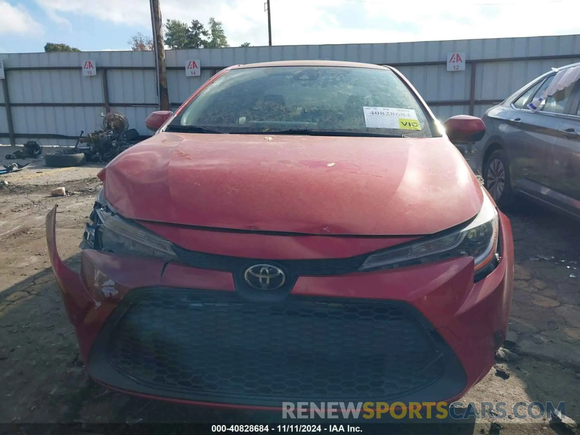 13 Photograph of a damaged car JTDEPMAEXMJ182213 TOYOTA COROLLA 2021