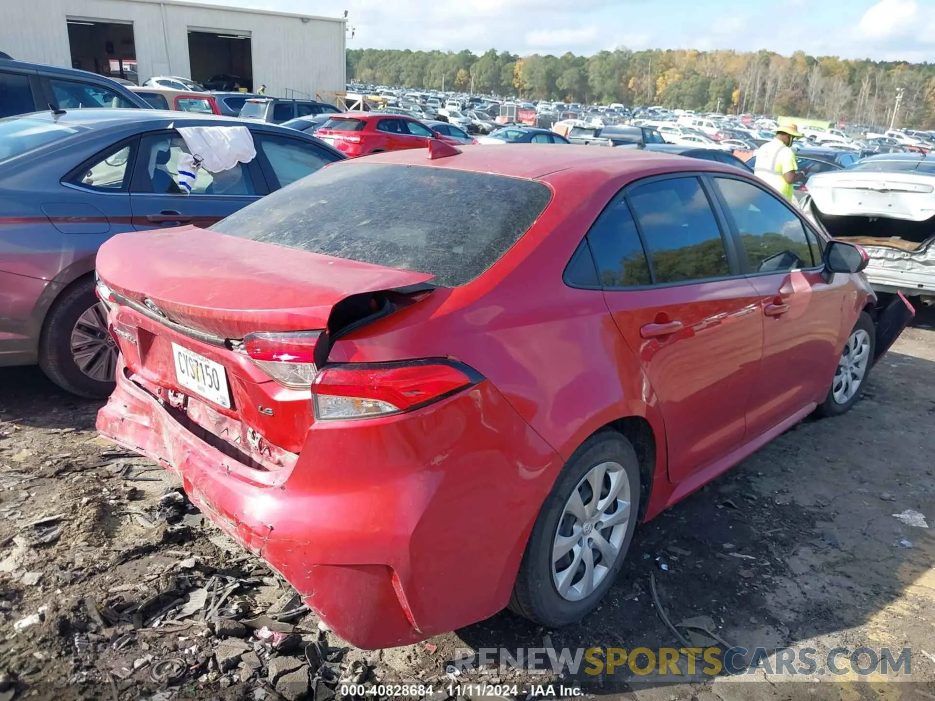 4 Photograph of a damaged car JTDEPMAEXMJ182213 TOYOTA COROLLA 2021