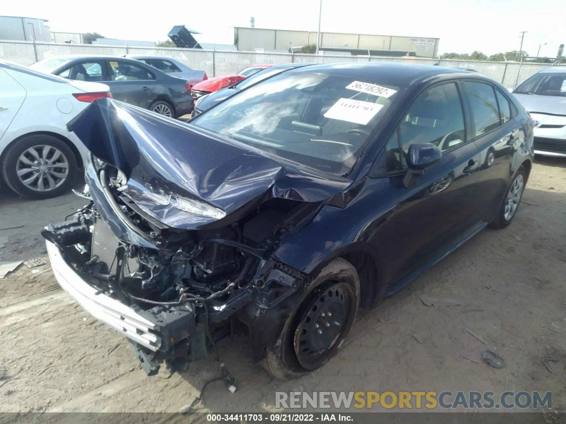 2 Photograph of a damaged car JTDEPMAEXMJ185337 TOYOTA COROLLA 2021