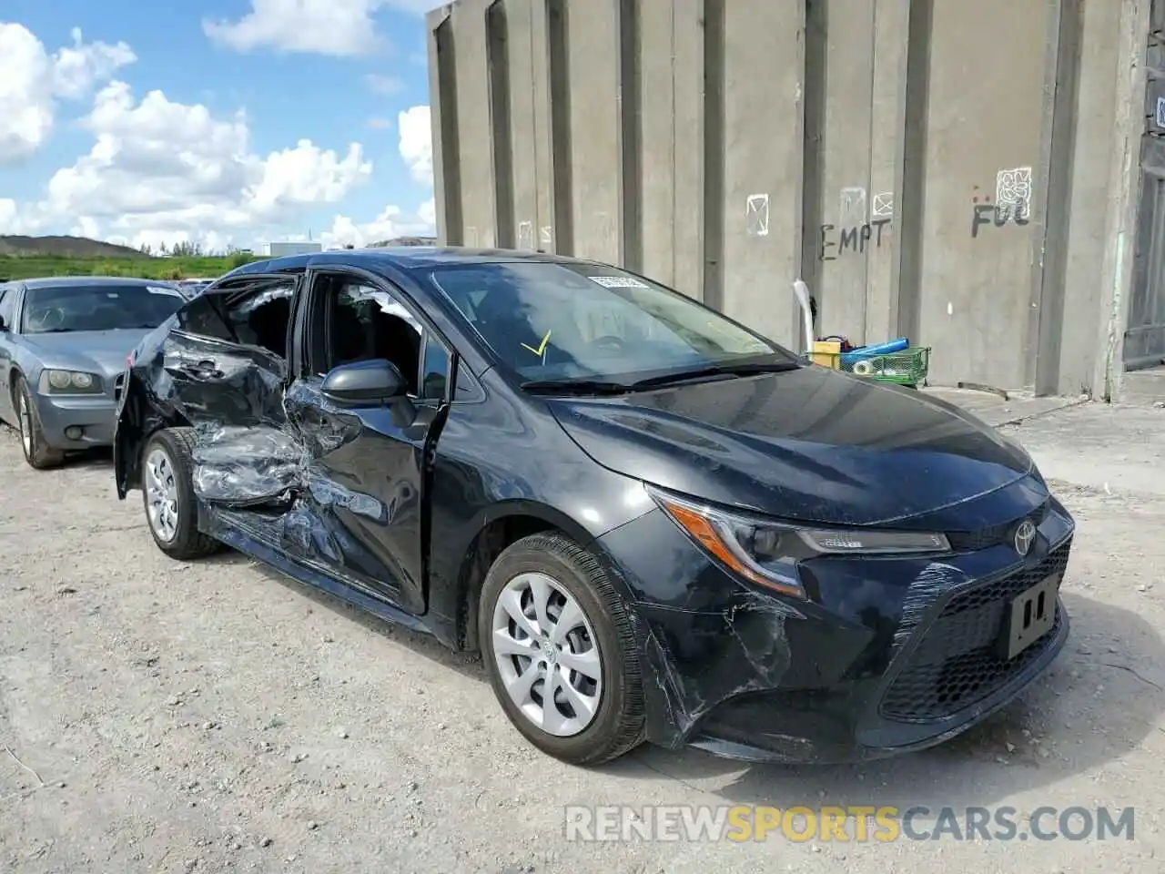 1 Photograph of a damaged car JTDEPMAEXMJ187279 TOYOTA COROLLA 2021