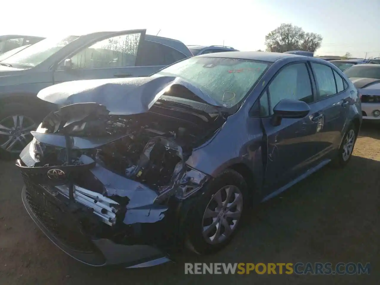 2 Photograph of a damaged car JTDEPMAEXMJ189744 TOYOTA COROLLA 2021