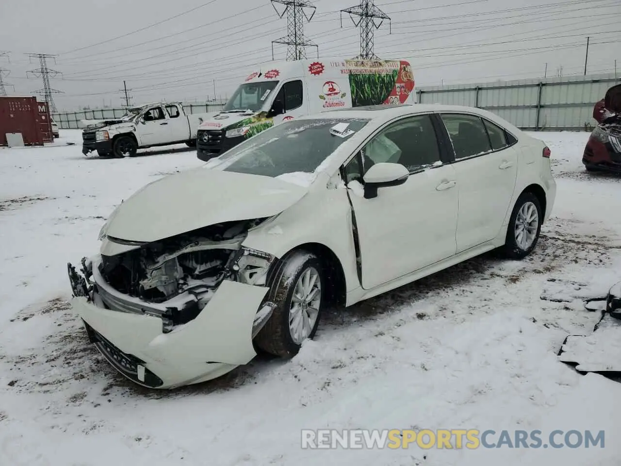 1 Photograph of a damaged car JTDFPMAE3MJ125551 TOYOTA COROLLA 2021