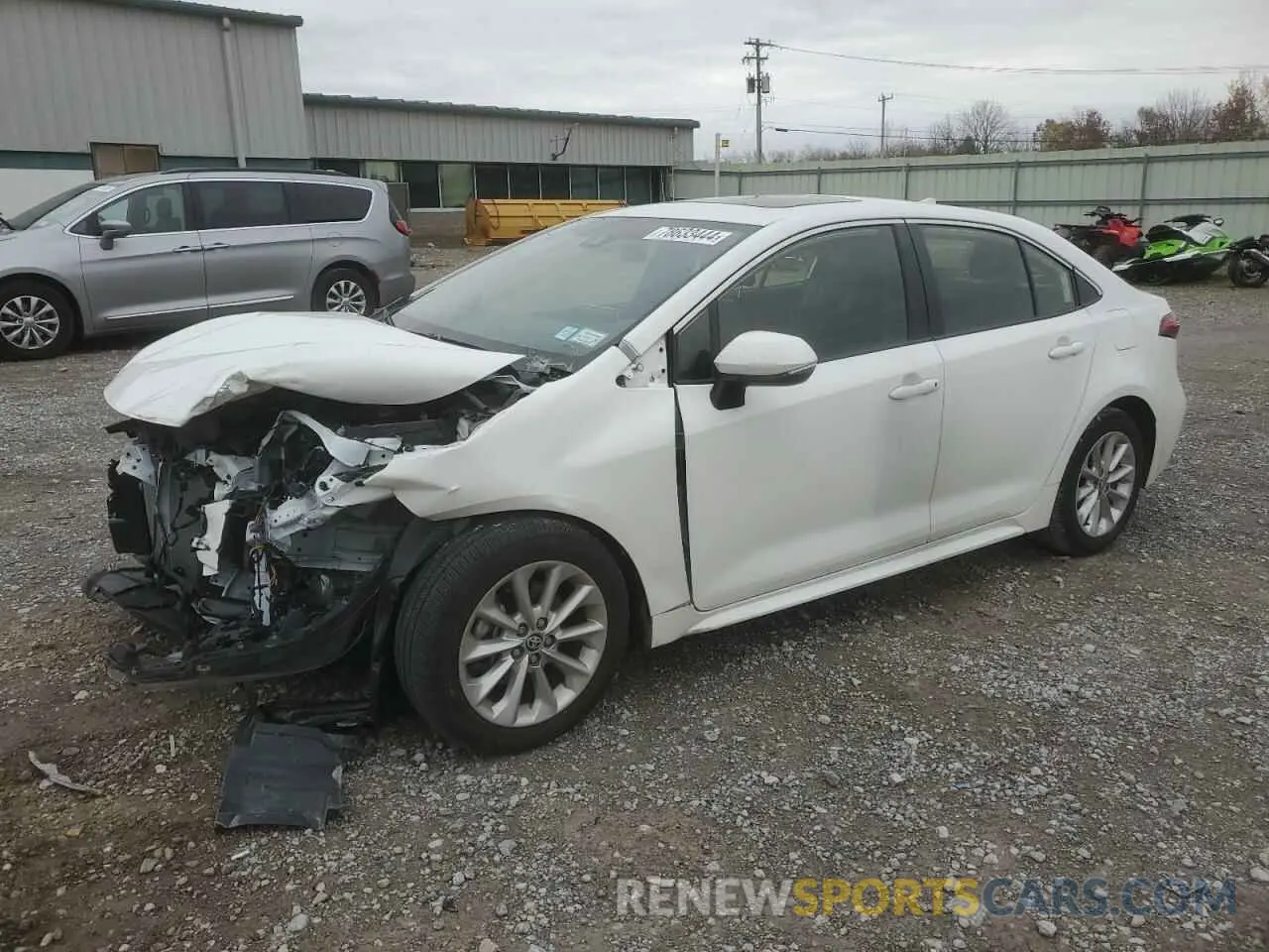 1 Photograph of a damaged car JTDFPMAE3MJ156797 TOYOTA COROLLA 2021