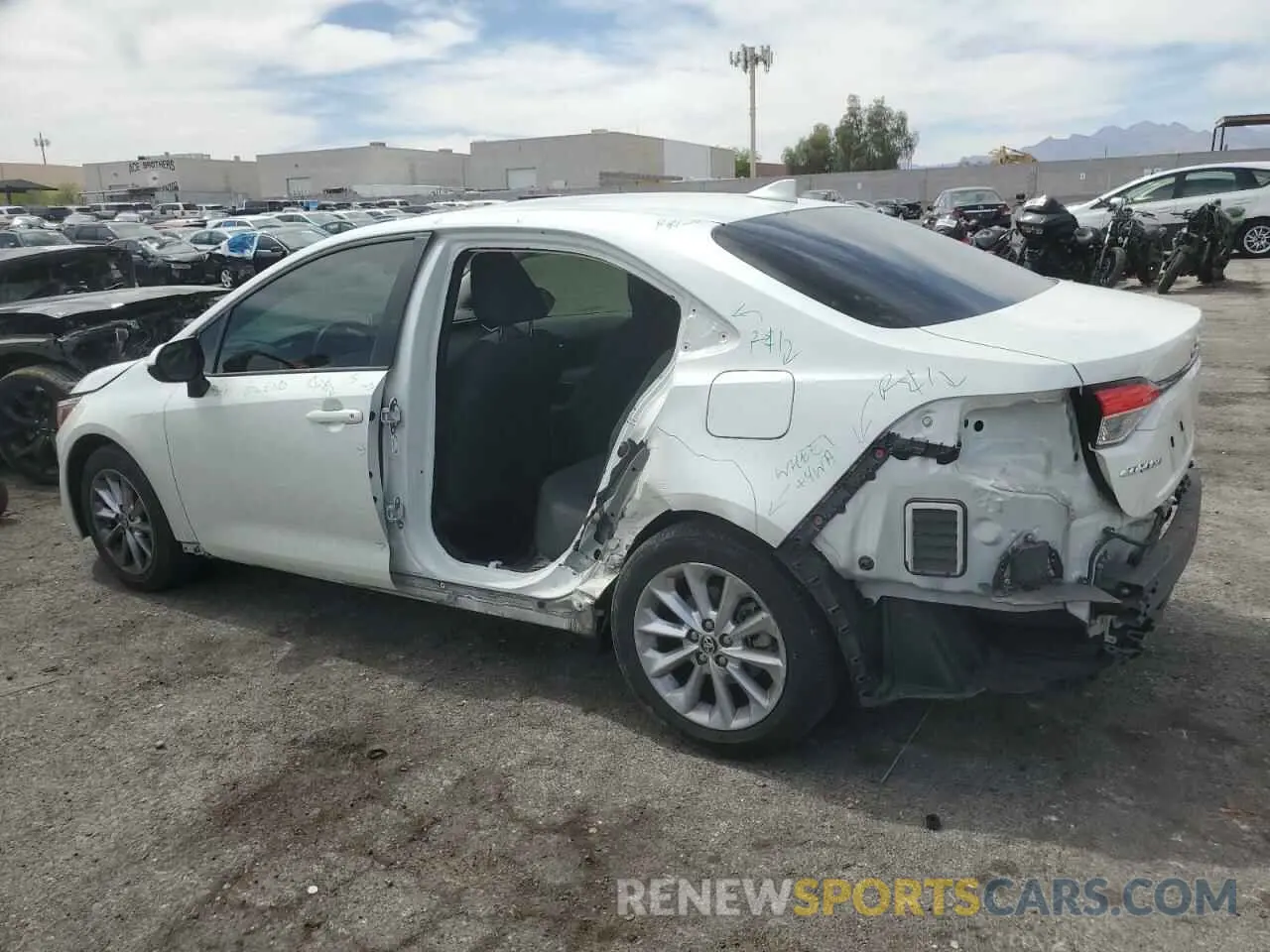 2 Photograph of a damaged car JTDHPMAE0MJ150917 TOYOTA COROLLA 2021