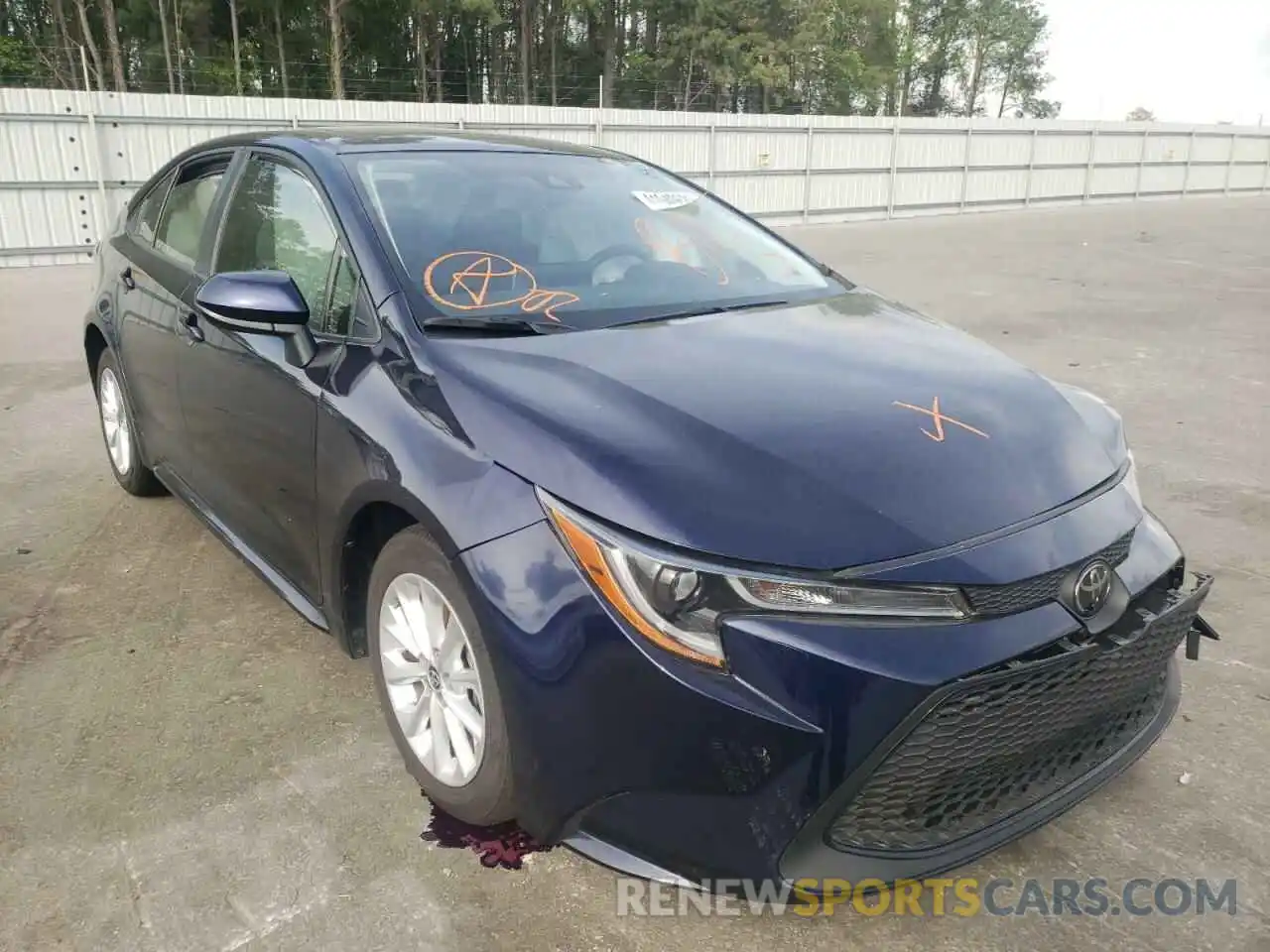 1 Photograph of a damaged car JTDHPMAE2MJ128126 TOYOTA COROLLA 2021