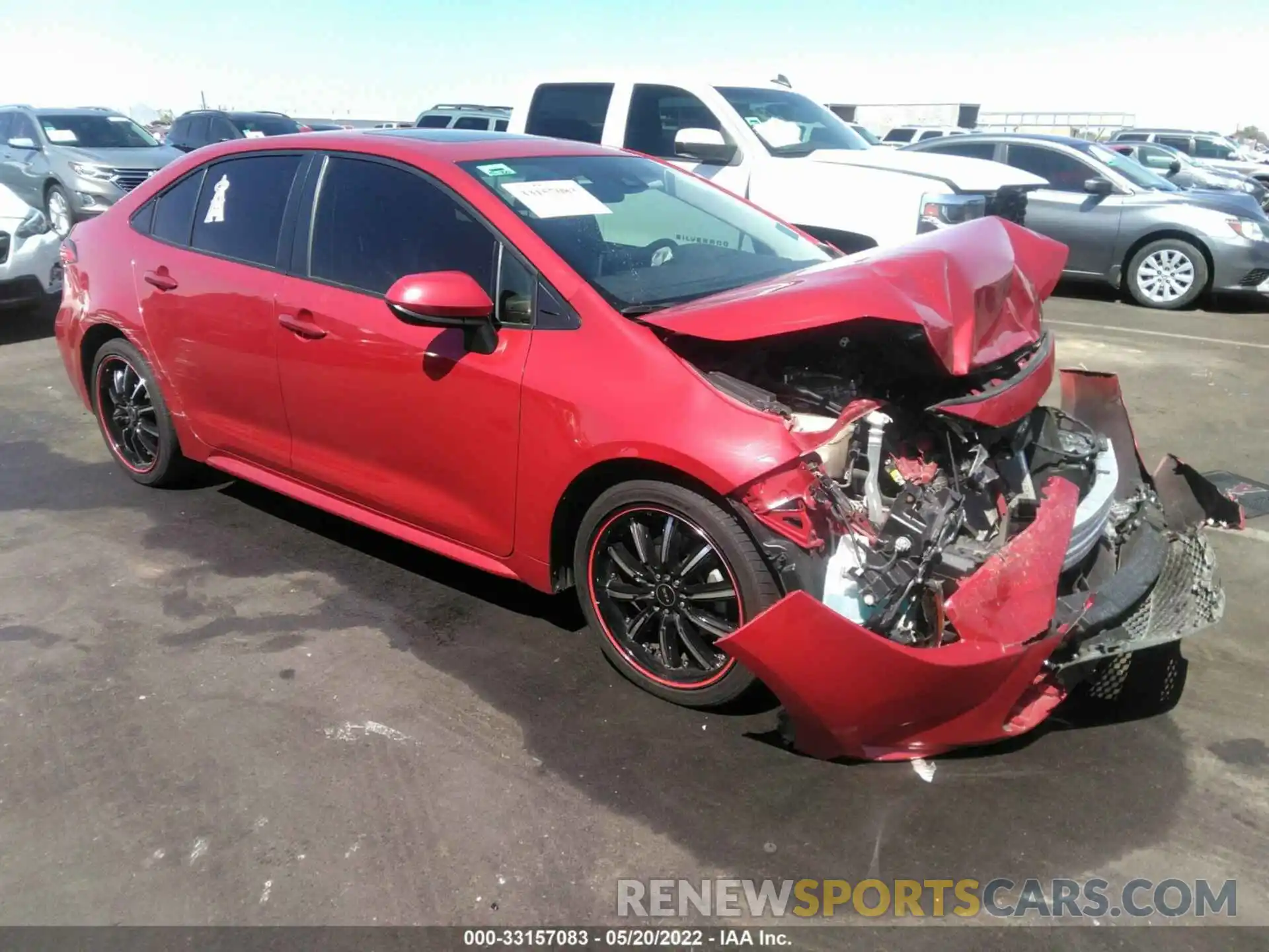 1 Photograph of a damaged car JTDHPMAE6MJ155460 TOYOTA COROLLA 2021