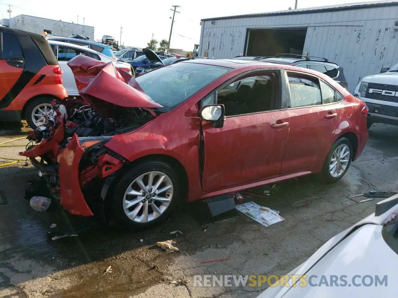 1 Photograph of a damaged car JTDHPMAE9MJ133730 TOYOTA COROLLA 2021