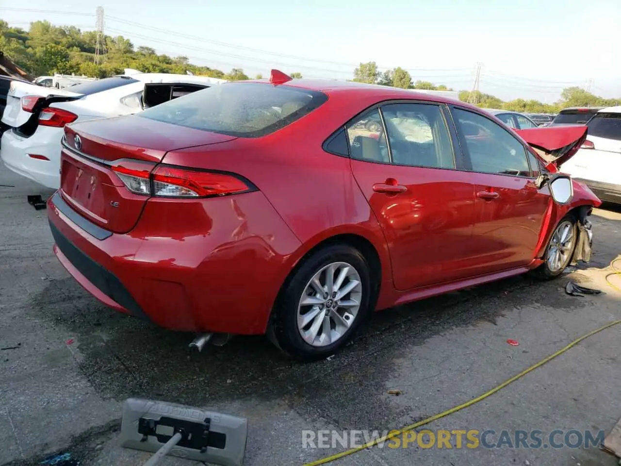 3 Photograph of a damaged car JTDHPMAE9MJ133730 TOYOTA COROLLA 2021