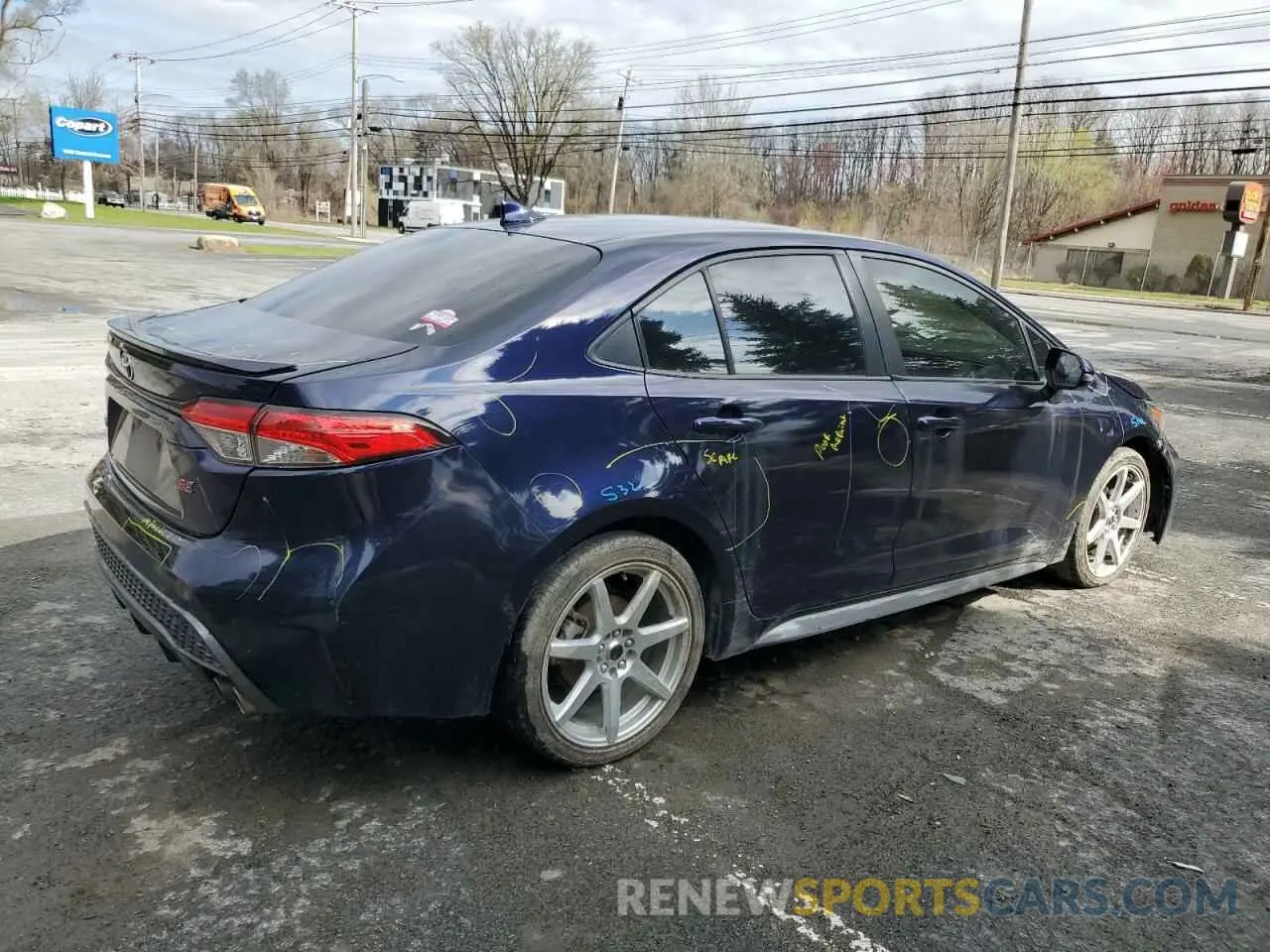 3 Photograph of a damaged car JTDP4MCE3MJ056791 TOYOTA COROLLA 2021