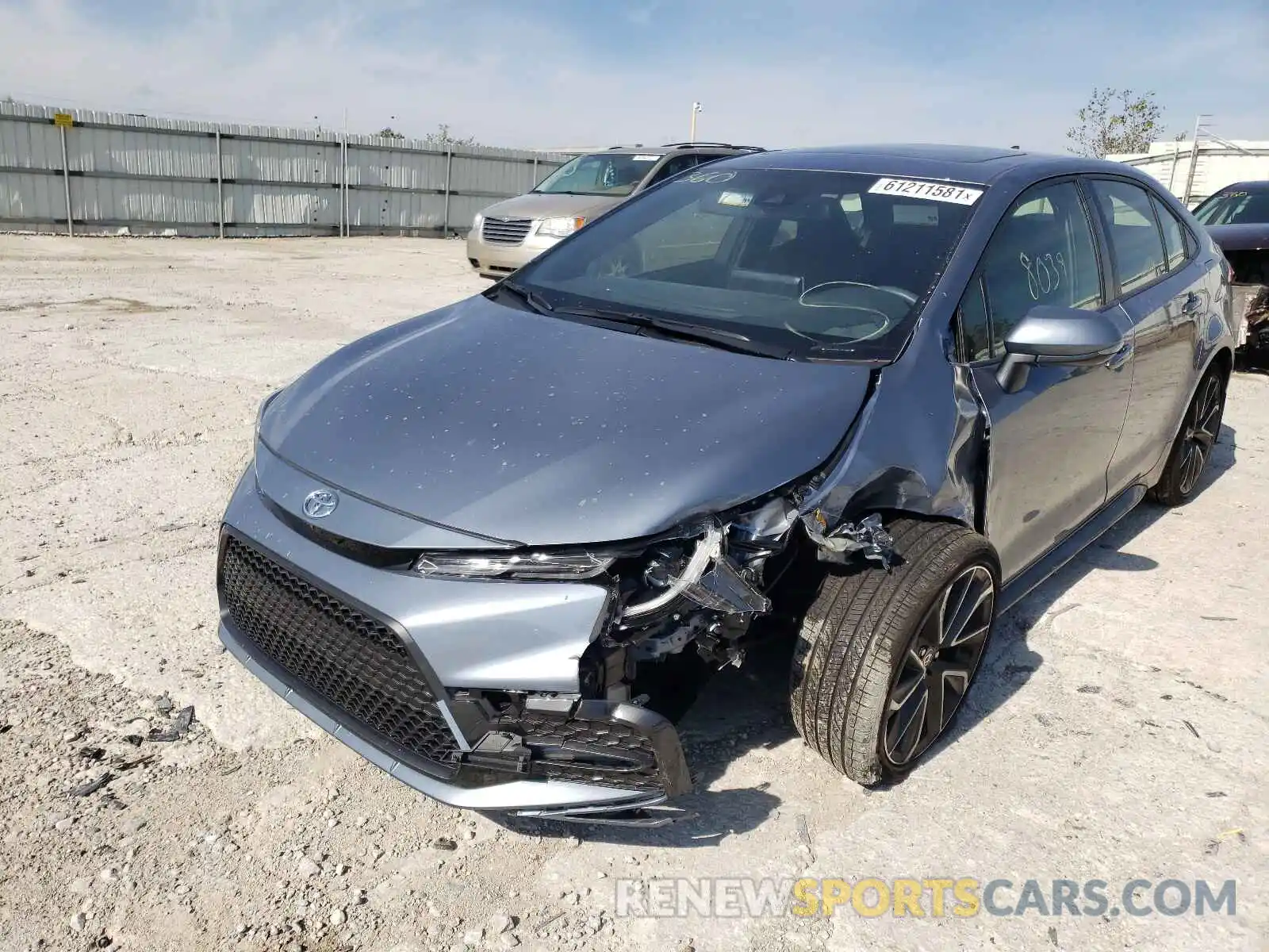 2 Photograph of a damaged car JTDP4MCE3MJ057987 TOYOTA COROLLA 2021