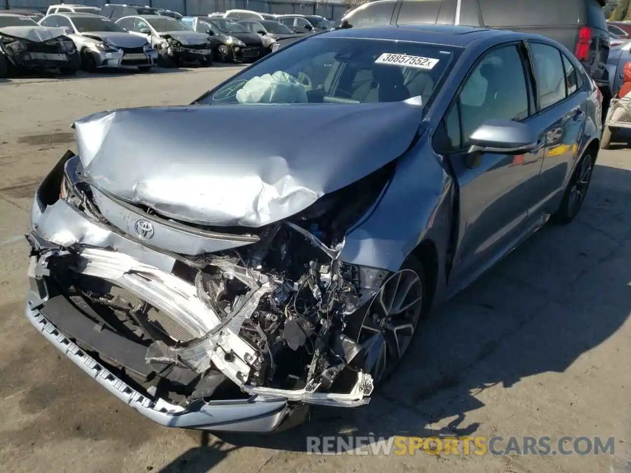 2 Photograph of a damaged car JTDP4MCE5MJ057196 TOYOTA COROLLA 2021