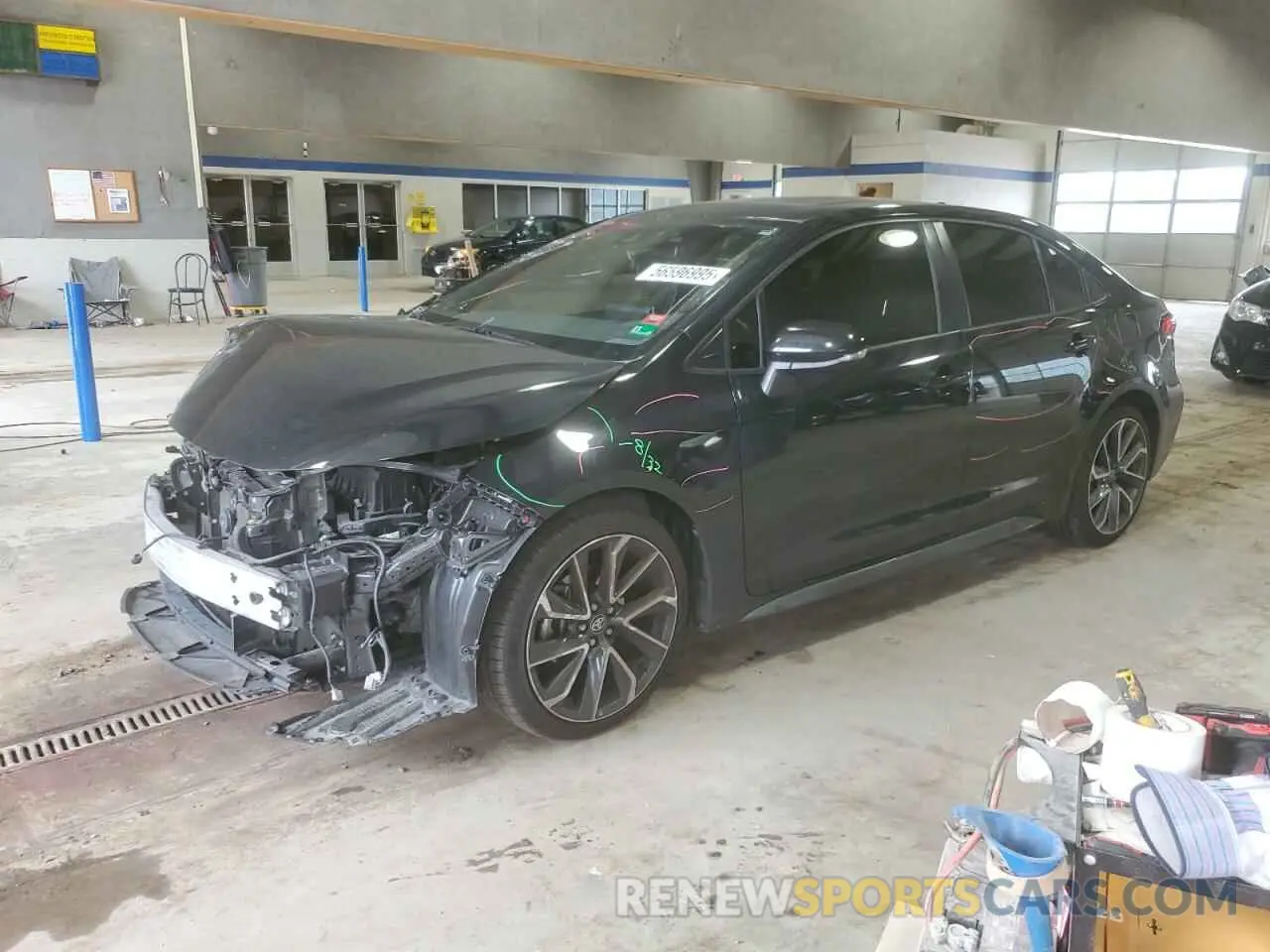 1 Photograph of a damaged car JTDP4MCE6MJ058826 TOYOTA COROLLA 2021