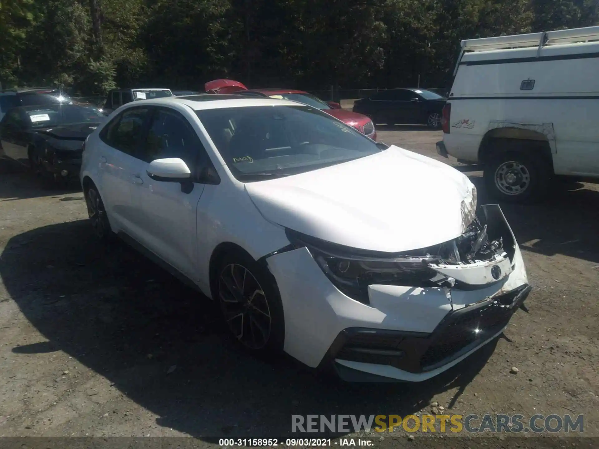 1 Photograph of a damaged car JTDP4MCE6MJ059295 TOYOTA COROLLA 2021