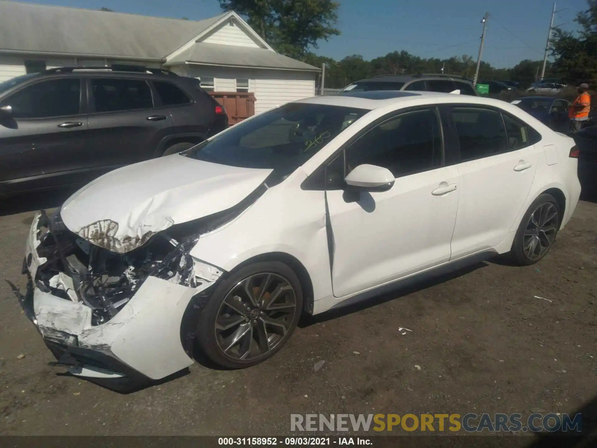 2 Photograph of a damaged car JTDP4MCE6MJ059295 TOYOTA COROLLA 2021