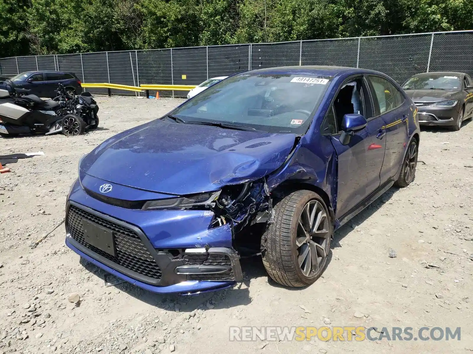 2 Photograph of a damaged car JTDP4MCE7MJ058981 TOYOTA COROLLA 2021