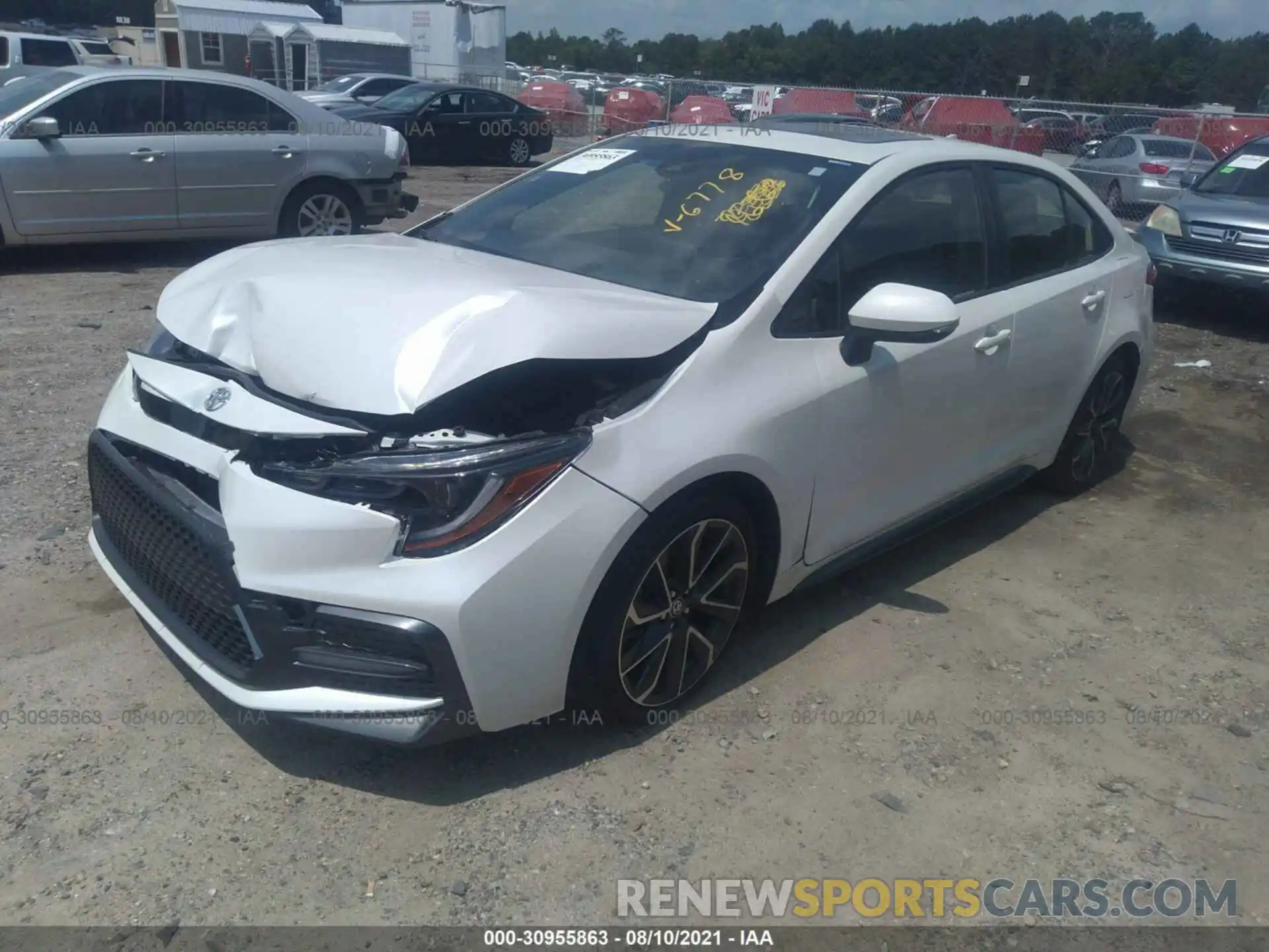 2 Photograph of a damaged car JTDP4MCE7MJ067678 TOYOTA COROLLA 2021