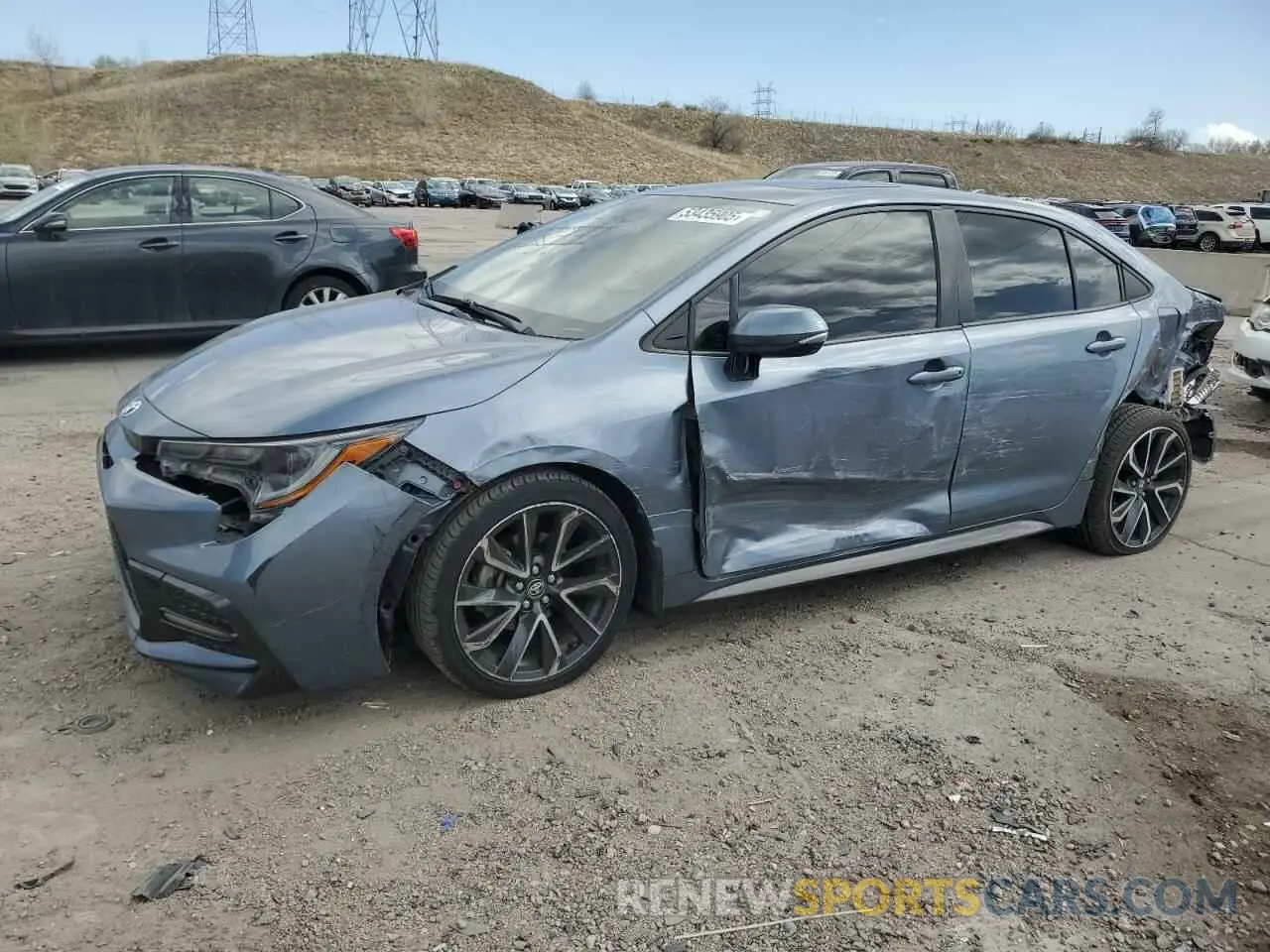 1 Photograph of a damaged car JTDP4MCE8MJ078124 TOYOTA COROLLA 2021