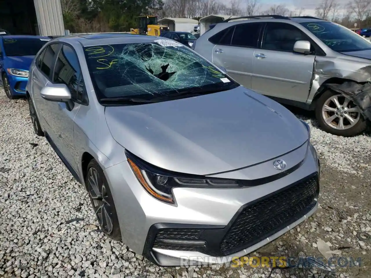 1 Photograph of a damaged car JTDP4MCE9MJ056049 TOYOTA COROLLA 2021