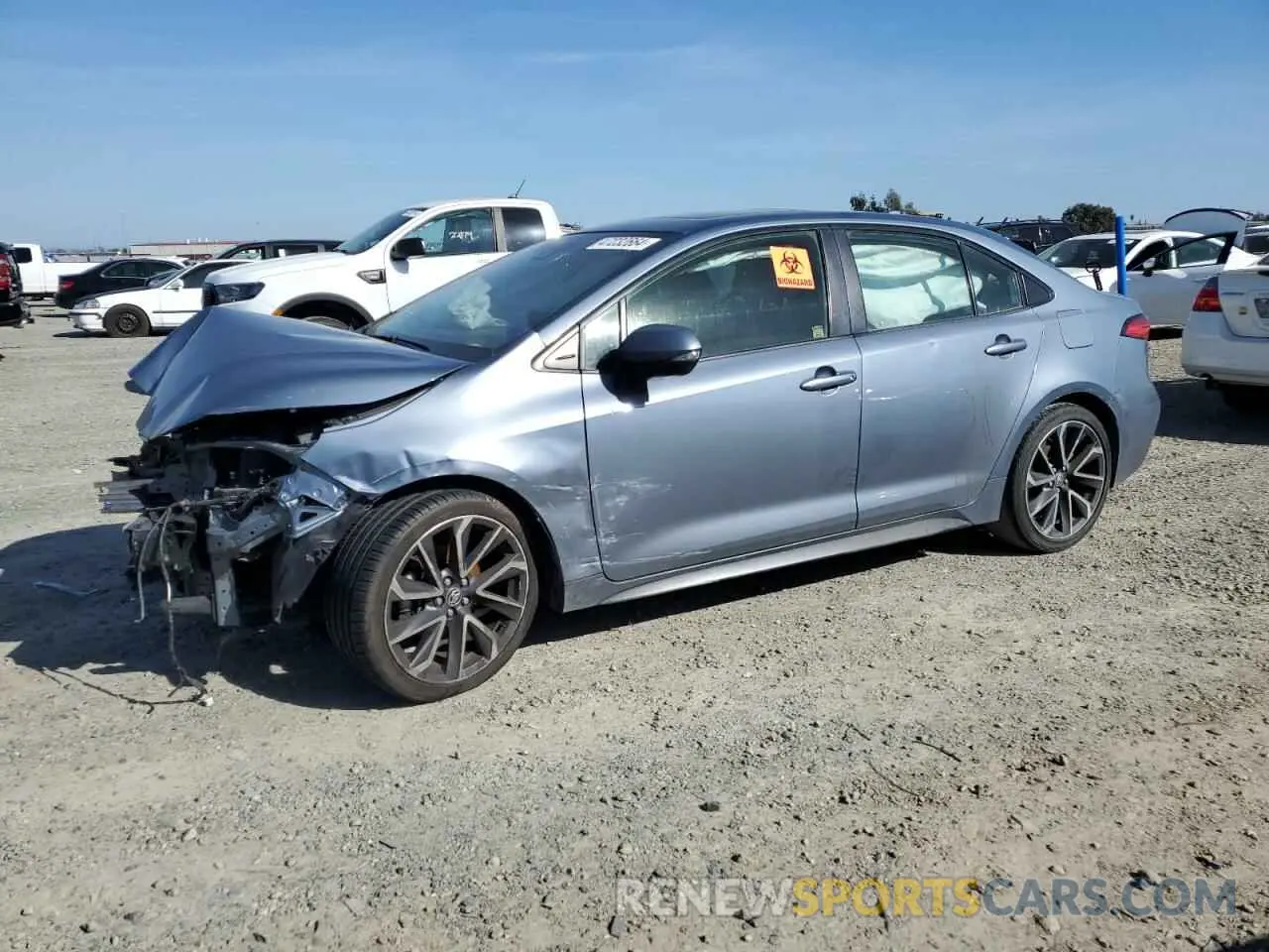 1 Photograph of a damaged car JTDP4MCEXMJ080540 TOYOTA COROLLA 2021
