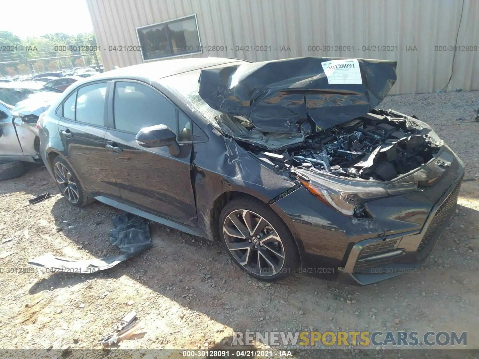 1 Photograph of a damaged car JTDS4MCE0MJ059335 TOYOTA COROLLA 2021