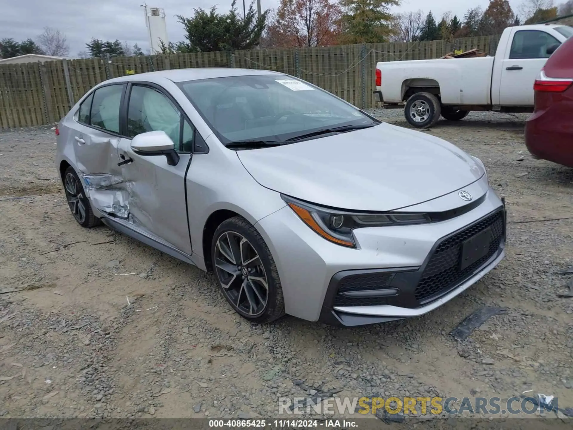 1 Photograph of a damaged car JTDS4MCE0MJ064809 TOYOTA COROLLA 2021