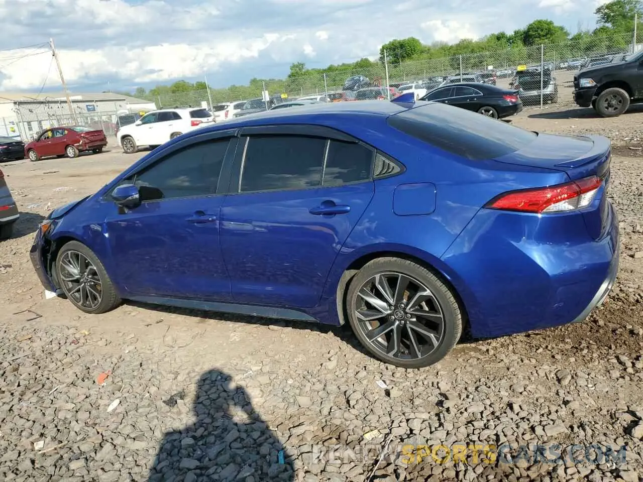 2 Photograph of a damaged car JTDS4MCE0MJ066737 TOYOTA COROLLA 2021